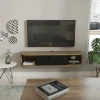 HANAH HOME TV polica Ibarra Black Oud Oak
