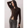 Trendyol Milla ženska bluza Twoaw26Bz00193, smeđa