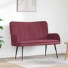 Sofa za dvije osobe boja crnog vina 115 x 61 x 87 cm Tkanina