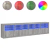 Vidaxl Komoda z LED lučkami siva sonoma 283x37x67 cm