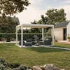 Bioklimatska pergola Ancora Samostoječa, 3 x 4 m, Bela, Električni