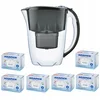shumee Vrč s filtrom Aquaphor Amethyst 2,8 l + 6 kartuš, črne barve