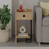 Hanah Home Noćni ormarić Sirius 32x61x30cm Hrast