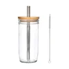 Tumbler for bubble tea, with lid and straw, made from glass, 650 ml –