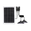 Aigostar - LED solarni luster sa senzorom 2x LED/35W/12V 6000 mAh 6500K, prečnik 15 cm