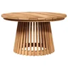 Vidaxl Stranska miza Rjava 70 x 70 x 40 cm Trden tikov les