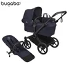 Bugaboo - Voziček Donkey 6 Mono, Black/Deep Indigo-Deep Indigo