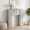Okvir za kamin Betonska siva 93 x 20 x 89 cm Konstruirano drvo