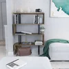 Hanah Home Polica 91,5x124,5x29,5cm Hrast-Crna