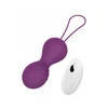 Vibrating Silicone Kegel Balls USB 10 Function / Remote control -Purple Vibro Kuglice