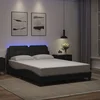 Okvir za krevet s LED-om bez madraca Zadar crni 140x190 cm