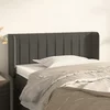 vidaXL Vzglavje z ušesi temno siv 93x16x78/88 cm žamet
