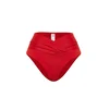 Trendyol Red V-Cut High Waist Regular Bikini Bottom