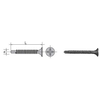 shumee Fosfatiran samorezni vijak z glavo v obliki skodelice 3,5*25 mm - FTWS 3,9*25