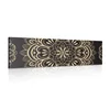 Slika zlata Mandala na črni podlagi - 135x45
