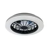LED prigušiva plafonska svetiljka sa ventilatorom GHANA LED/24W/230V bela/crna+daljinski upravljač