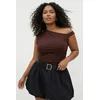 Trendyol Curve Ženska bluza Tbbss26Af00094, Braon