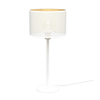 Stona lampa LOFT SHADE 1xE27/60W/230V, prečnik 25 cm, bela/zlatna