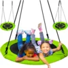 Malatec Ljuljaška Gnezdo za Decu Zeleno Crna 120cm