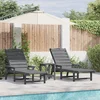 Ležaljka 2 pcs Svijetlo siva 195,5 x 53 x 98,5 cm Polietilen