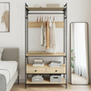 vidaXL Omara s predali sonoma hrast 89x39x184,5 cm konstruiran les