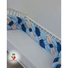 Bubamara037 Pletenica za krevetac, Osmostruka, 360cm, Plavo-bež