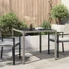 Stol za vrt Siva 90 x 90 x 75 cm poliratan