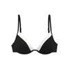 LASCANA Bikini zgornji del  črna / bela