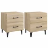 Vidaxl Nočna omarica 2 kosa sonoma hrast 40x35x47,5 cm