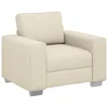 Sofa stolica Bež 100 cm Platnasta tkanina