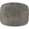 CHURCHILL Raku Quartz Black plitev krožnik, pravokoten, dolžina: 154 mm (12 kos)
