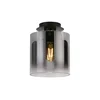 Searchlight 88911-1BK - Plafonsko svetlo SWEDEN 1xE27/60W/230V prečnik 22 cm crna/zadimljeno