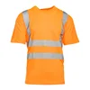 Odsevna delovna majica Brixton Flash oranžna - XXL