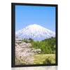 Plakat vulkan Fuji - 30x45 white