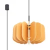 Sollux SL.1861 - Luster na sajli MULA 1xE27/15W/230V prečnik 45 cm žuta