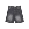 Cropp - Denim kratke hlače z učinkom pranja - črna