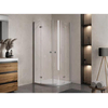 KOLPA-SAN polkrožna tuš kabina AQUARIUS R 90 SBR/1, 90x90 cm, srebrna, 518640