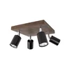 Spot-Light DO2910456 - Plafonsko spot svetlo MANARA 4xGU10/5W/230V borovina