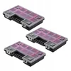 KADAX Organizator za delavnico, komplet 3 škatel s 6 predali