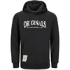 Jack&Jones JORBRIDGE Stan dard Fit 12214038 Black pulover (Velikost M)