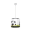 Sollux SL.1428 - Dečiji luster na sajli FOOTBALL 1xE27/15W/230V prečnik 30 cm