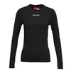 CCM LS Training Tee Black Senior XS