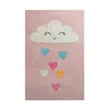 Rožnata pralna otroška preproga 140x190 cm Clouds – Mila Home
