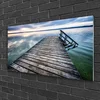 tulup.si Steklena slika Bridge arhitektura 100x50 cm 4 obešalnika