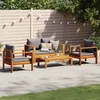 4-dijelni set vrtnih sofa s jastucima masivno bagremovo drvo