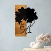 Aberto Design Zidna dekoracija African Woman, 35x3x50 cm, Crna