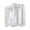 ASUS TUF Gaming GT502 PLUS ATX Gaming ohišje bele barve, Dual Chamber Chassis, Panoramic View, Tempered Glass front and side panel, Tool-Free side panels, pre-installed 4 ARGB fans & fan hub, Front Panel High-Speed USB Type-C