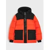 Sinsay - Kvitovana puffer jakna sa kapuljačom - mandarine