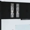vidaXL Stenska kuhinjska omarica Črna 60 x 31 x 80 cm Konstruiran les