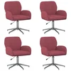 Okretne radne stolice 4 kom. 54 x 58 x 90 cm Vinska crvena